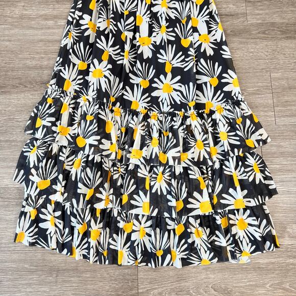 NWT Anthropologie Eva Franco Daisy Floral Tiered Midi Skirt (Sz XS) - Picture 8 of 13
